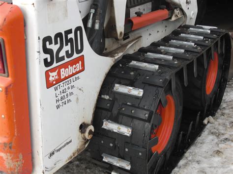 skid steer track cleats|skid steer snow tracks.